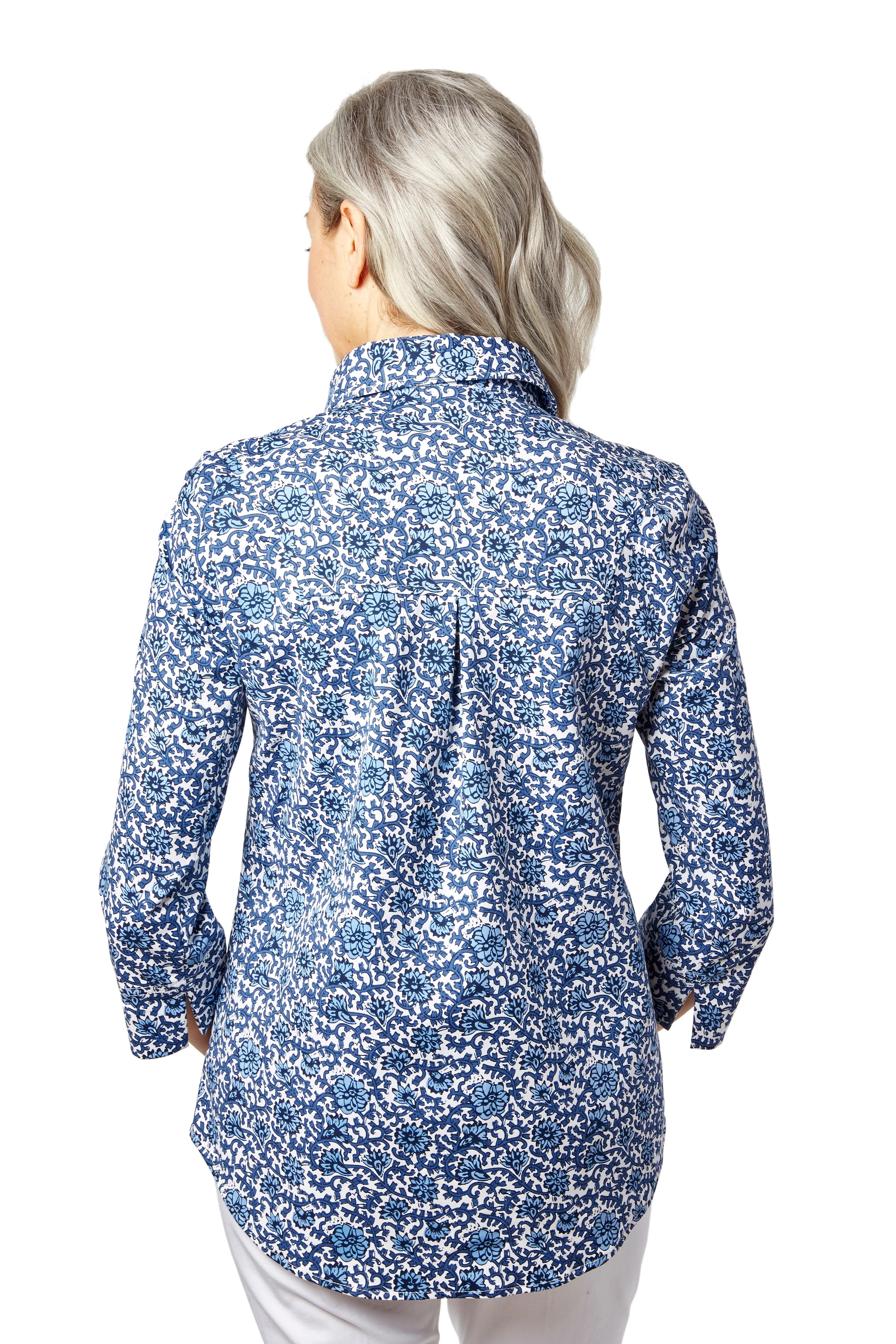 Ruth Shirt Jacket - Primrose Stretch: FINAL SALE