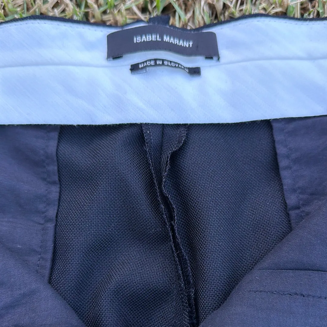 SHADES OF BLUE: Harlee's Black ISABEL MAURANT Brand Pants (8)