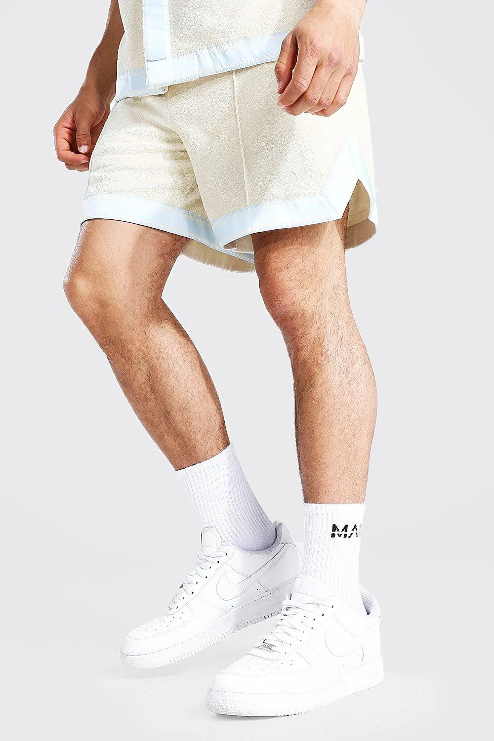 Short Length Towelling Basketball Shorts | boohooMAN UK