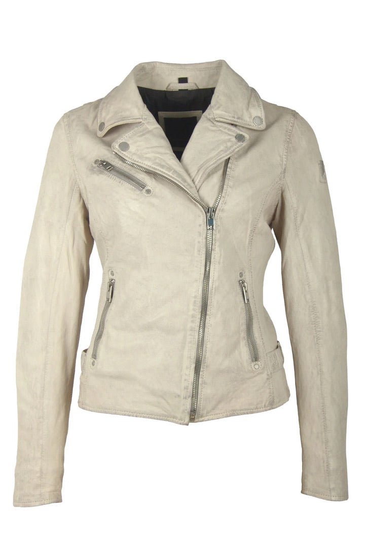 Sofia RF Leather Jacket, Off White