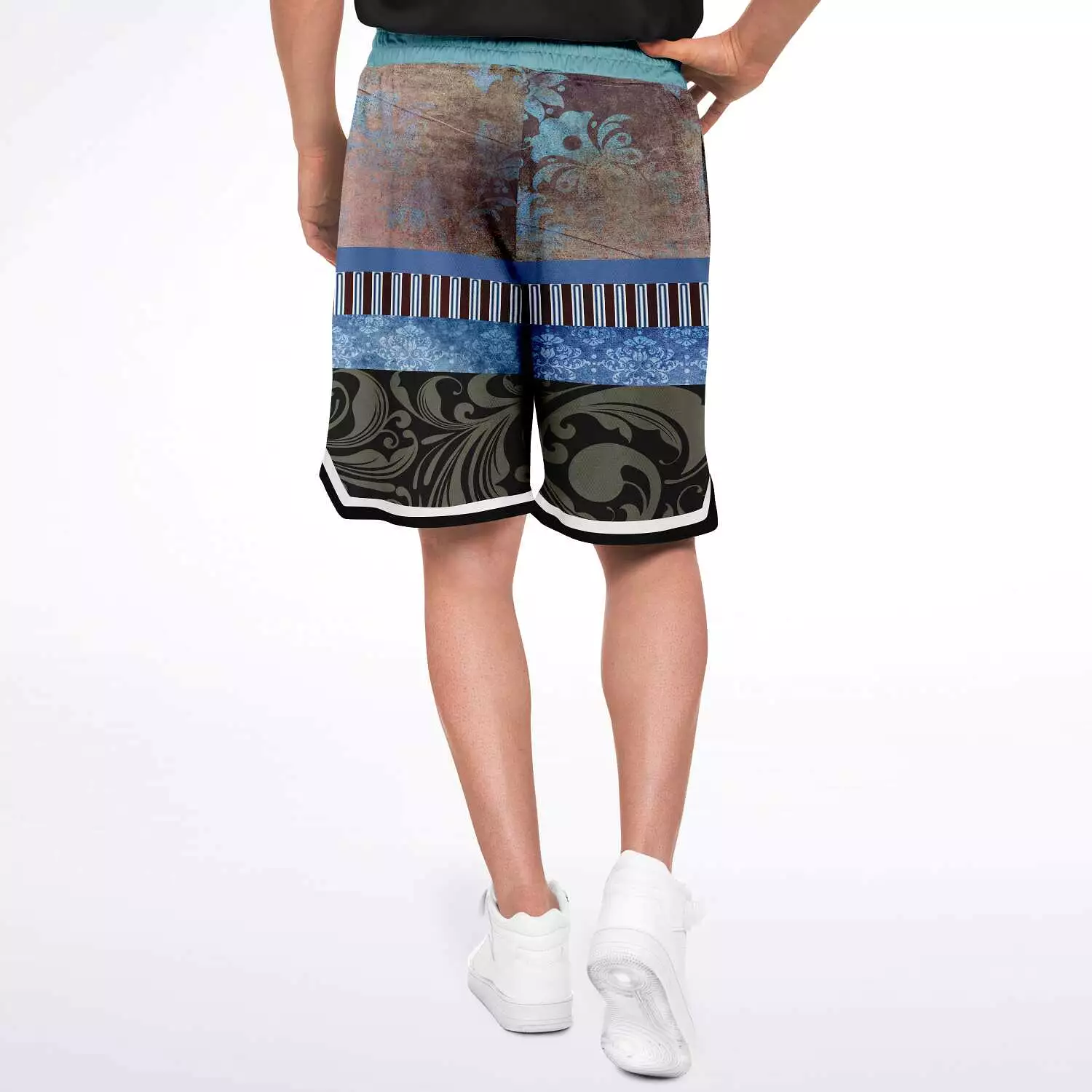 Steampunk Warrior Unisex Basketball Shorts