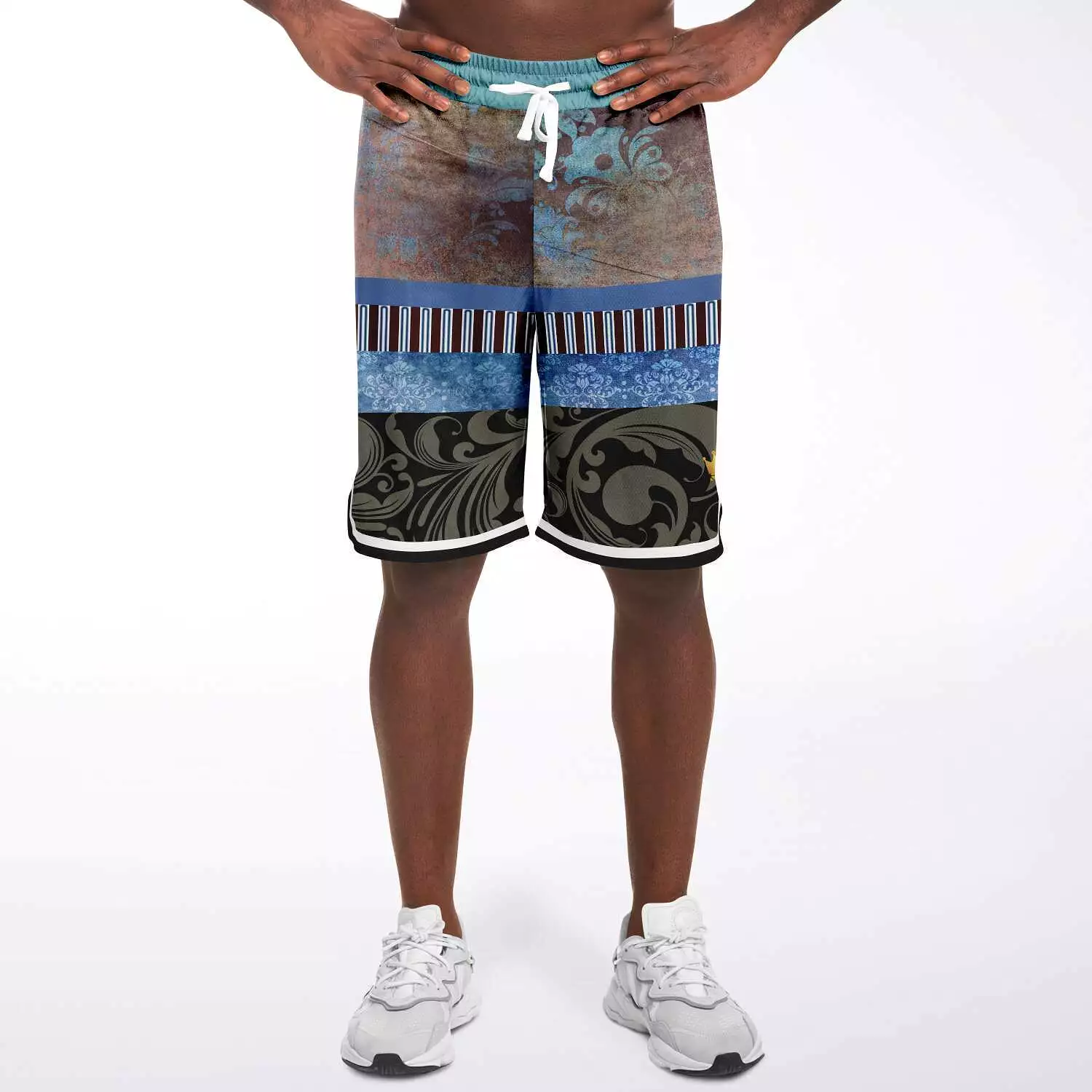 Steampunk Warrior Unisex Basketball Shorts