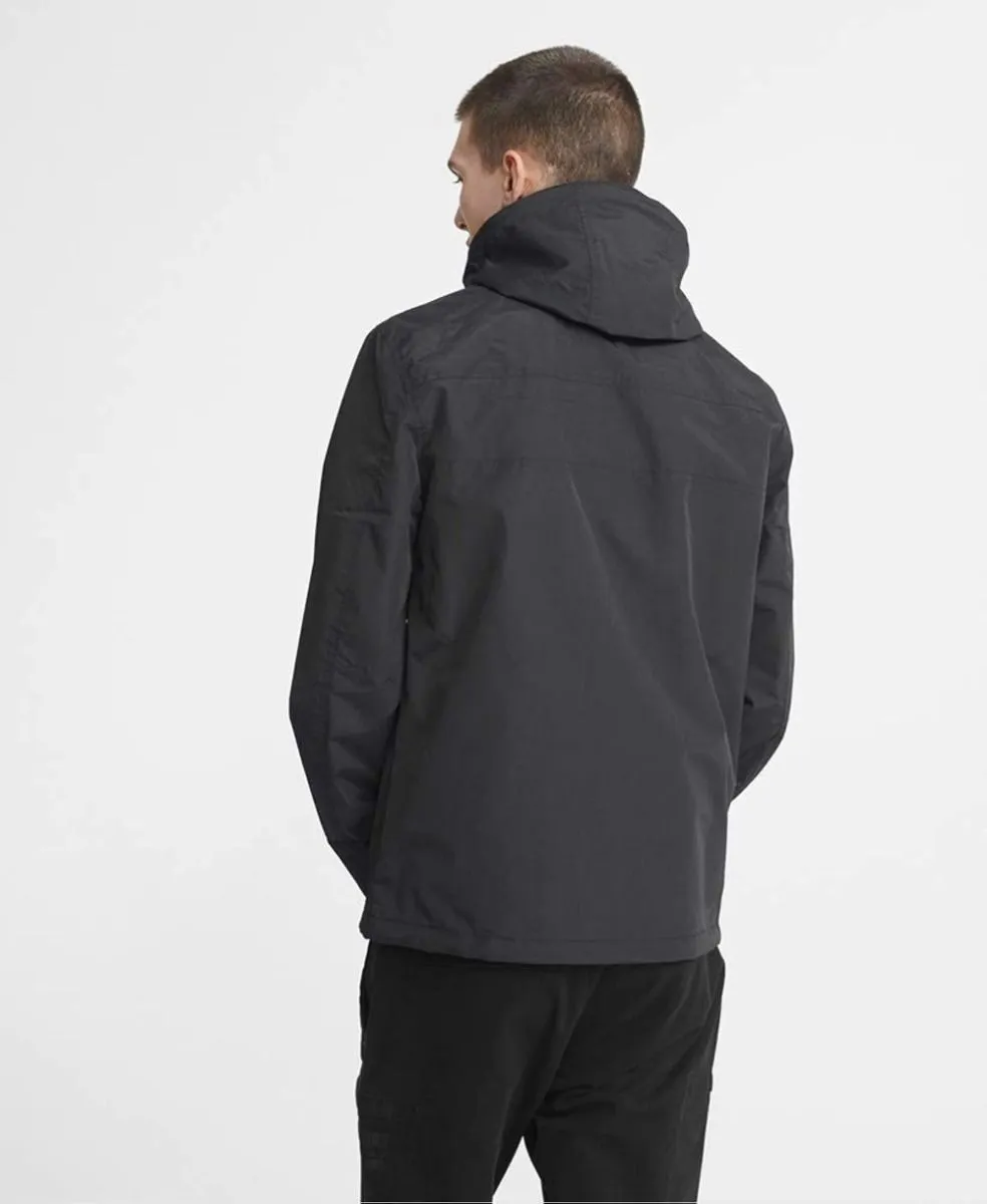 Superdry Pop Zip Hooded Tech Windcheater Jacket Black