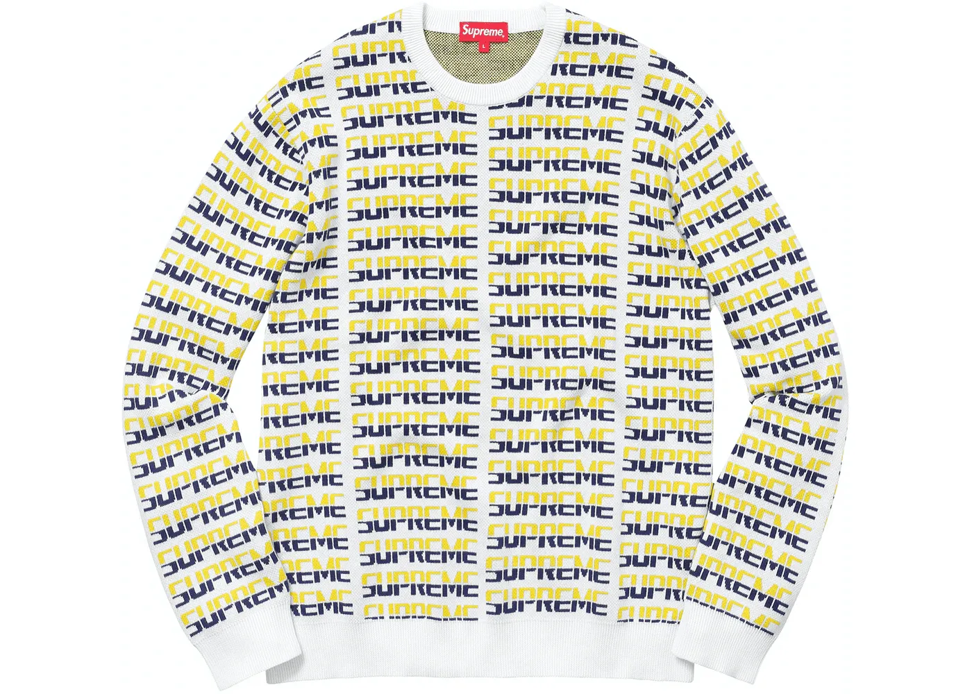 Supreme Repeat Sweater White