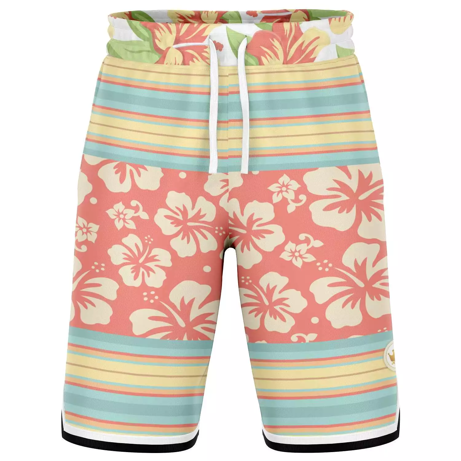 Surf's Up Kowabunga Unisex Basketball Shorts