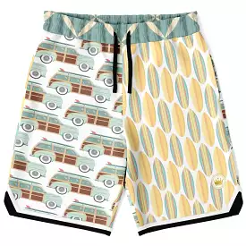 Surf's Up Unisex Basketball Shorts