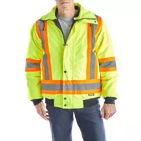 Terra Men's Hi-Vis 6 in 1 System Work Bomber Jacket 116562 - Yellow