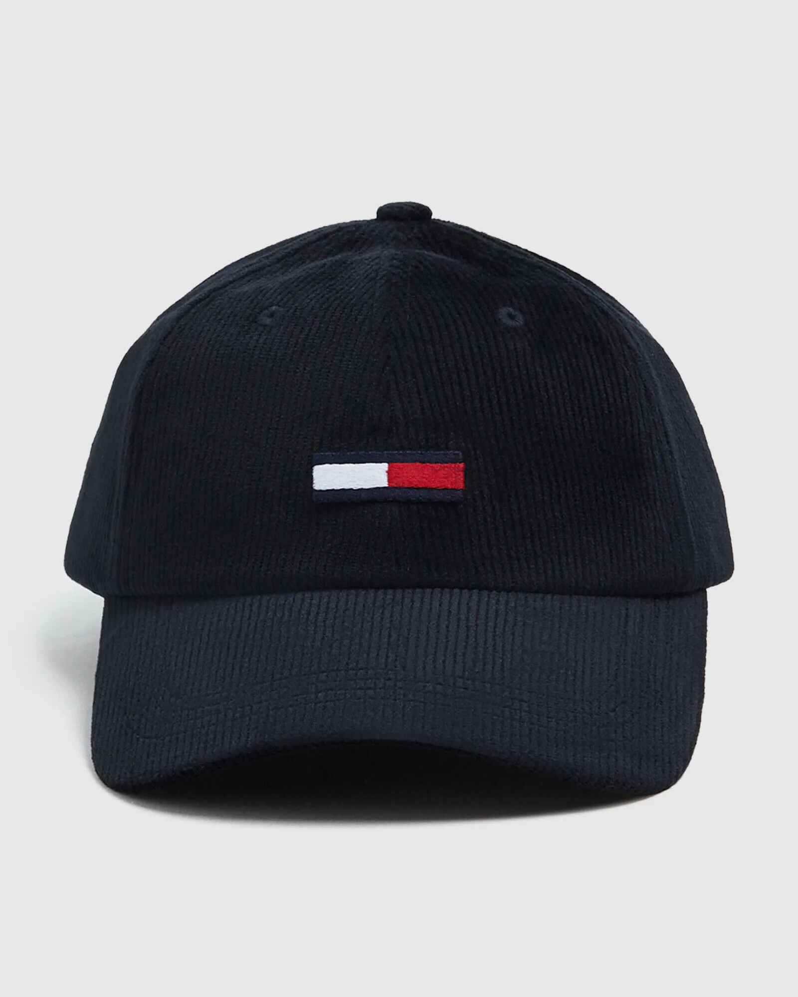 Tommy Jeans TJM Flag Corduroy Cap Black