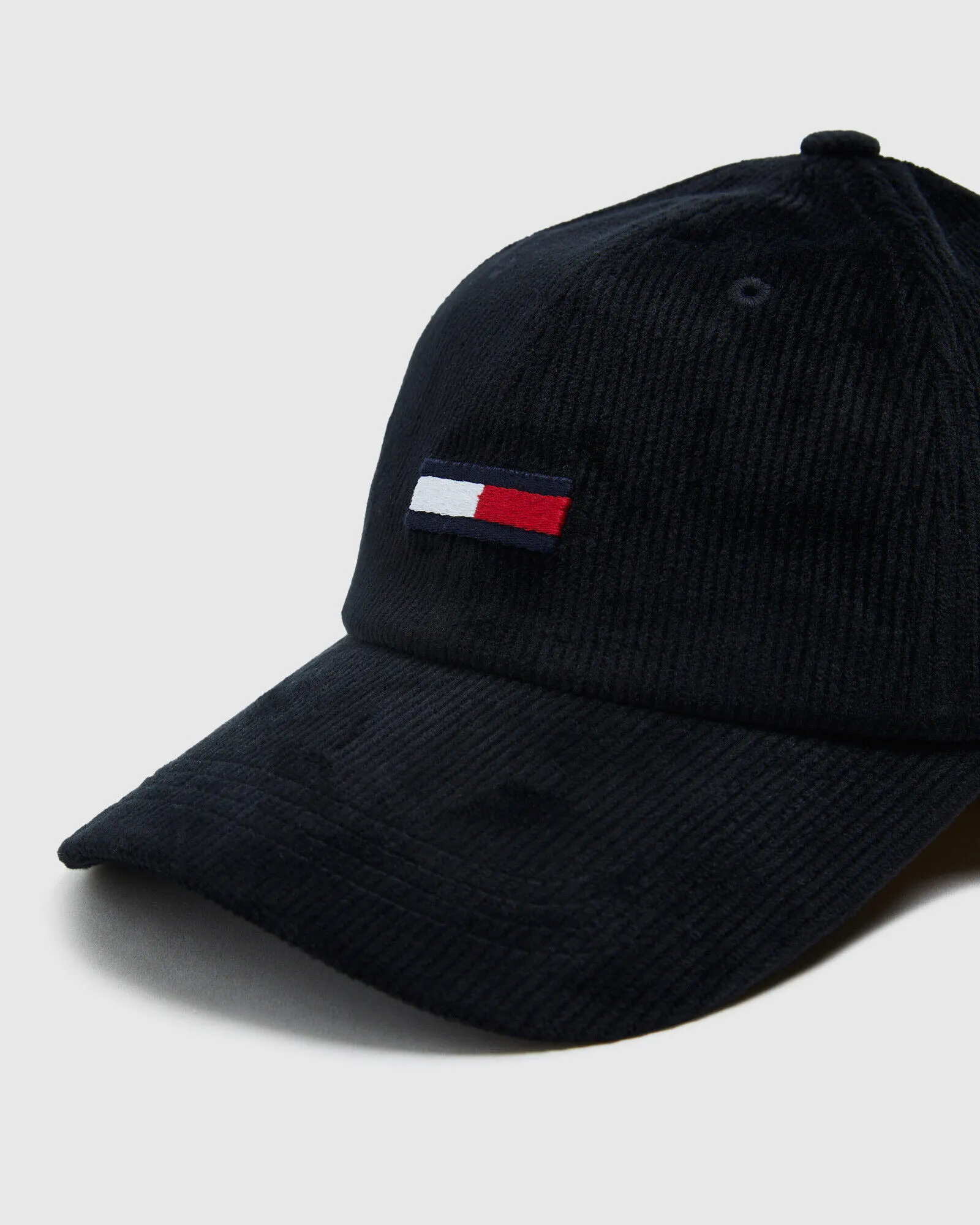 Tommy Jeans TJM Flag Corduroy Cap Black