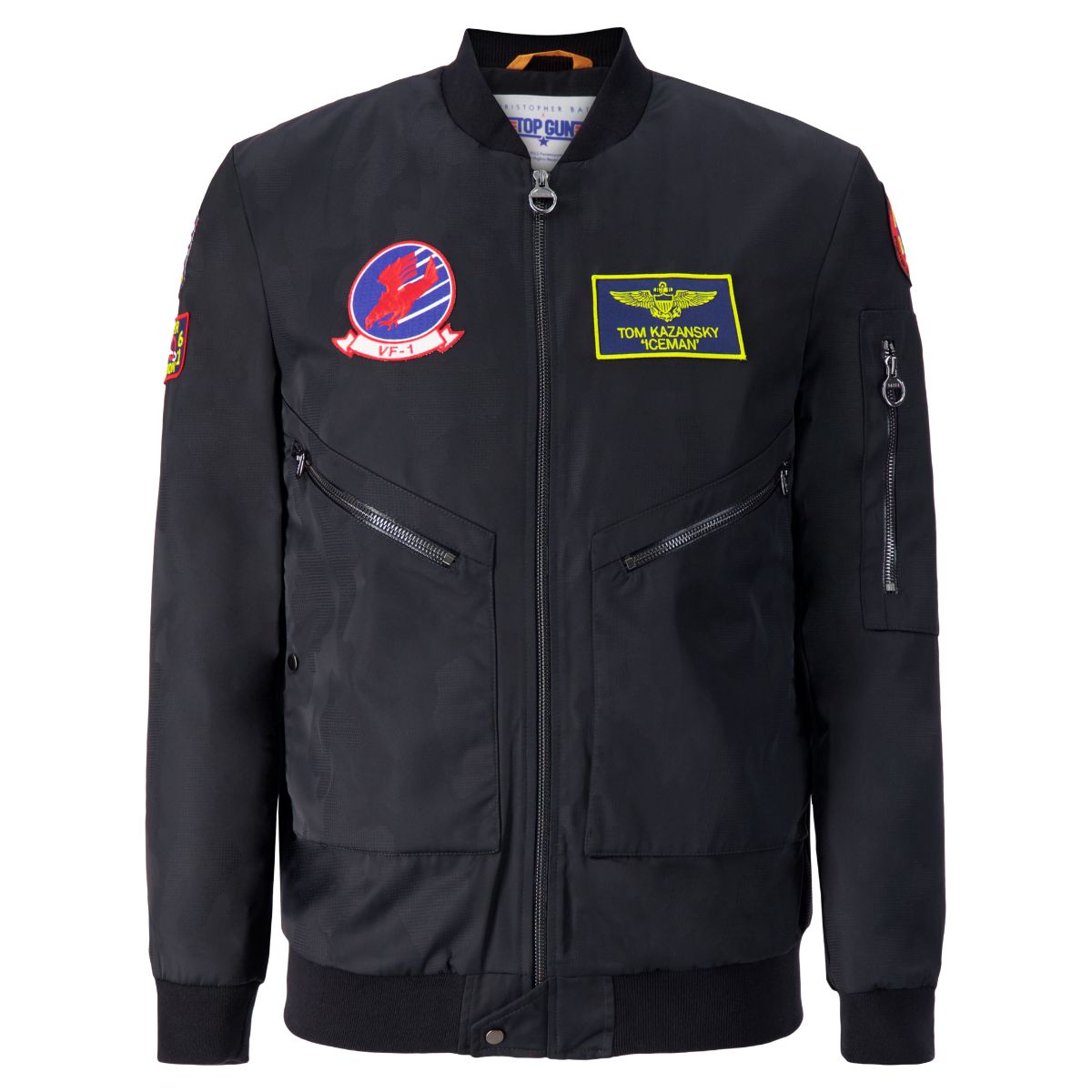 TOP GUN Unisex Stealth Bomber Jacket - STEALTH BLACK