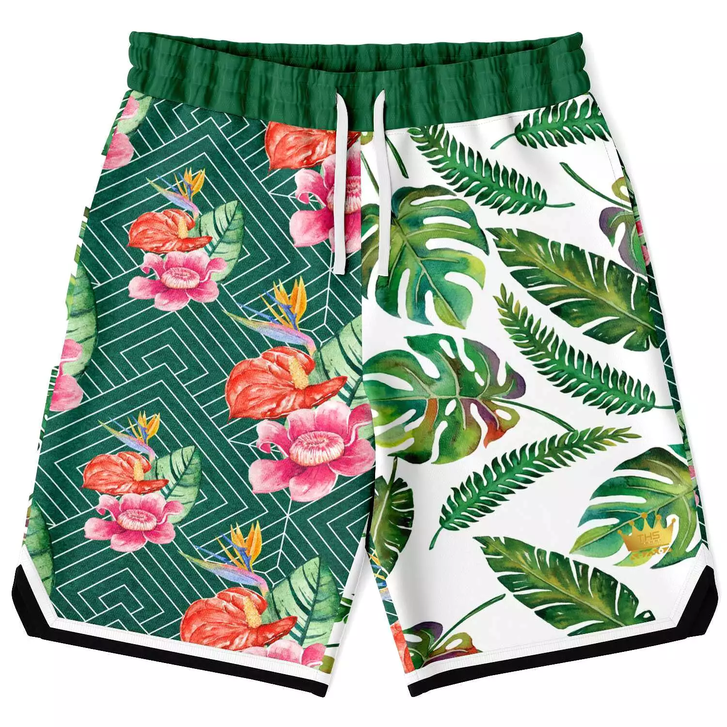 Tropical Reflection Unisex Basketball Shorts