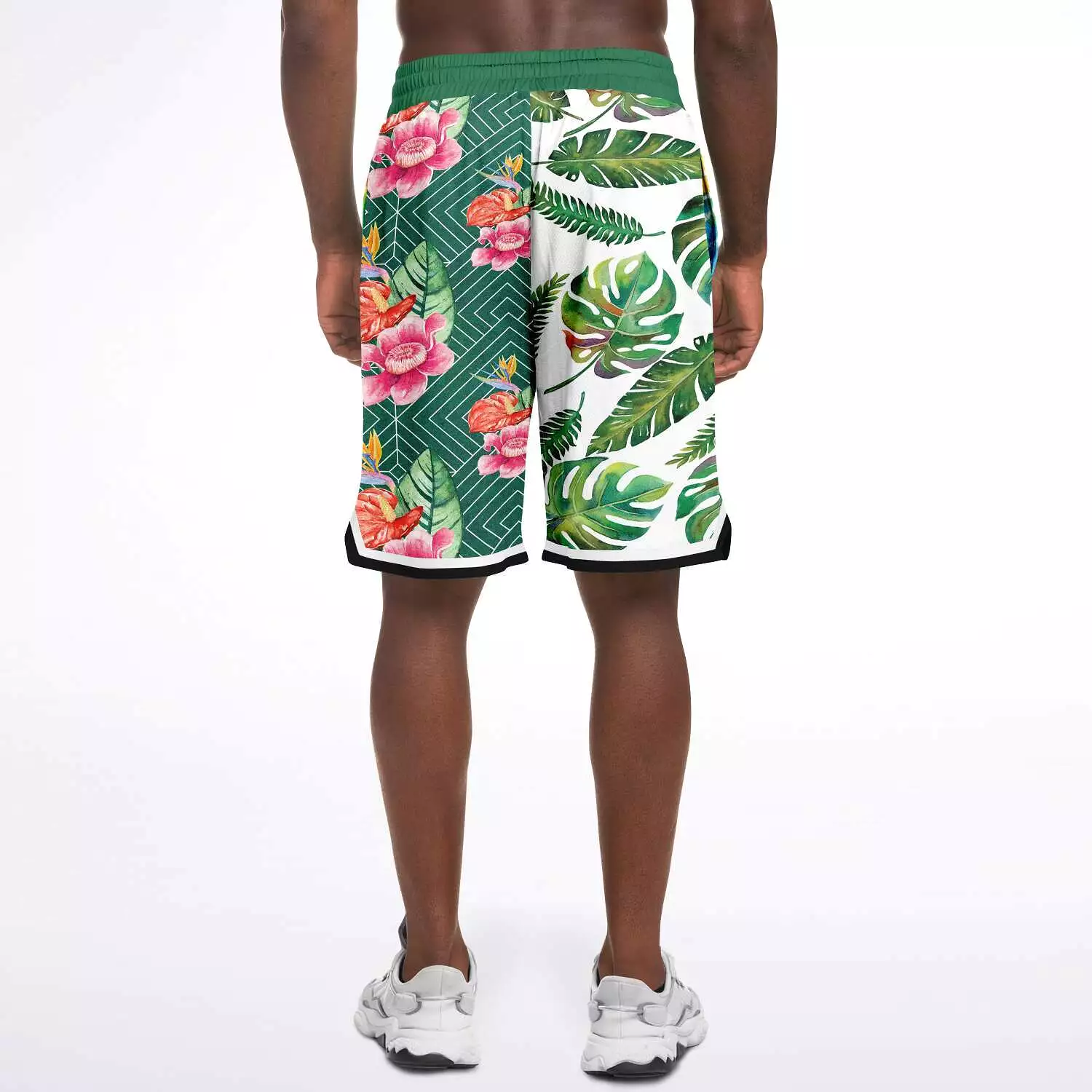 Tropical Reflection Unisex Basketball Shorts