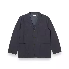 Universal Works Three Button Jacket 30123 ospina cotton dark navy