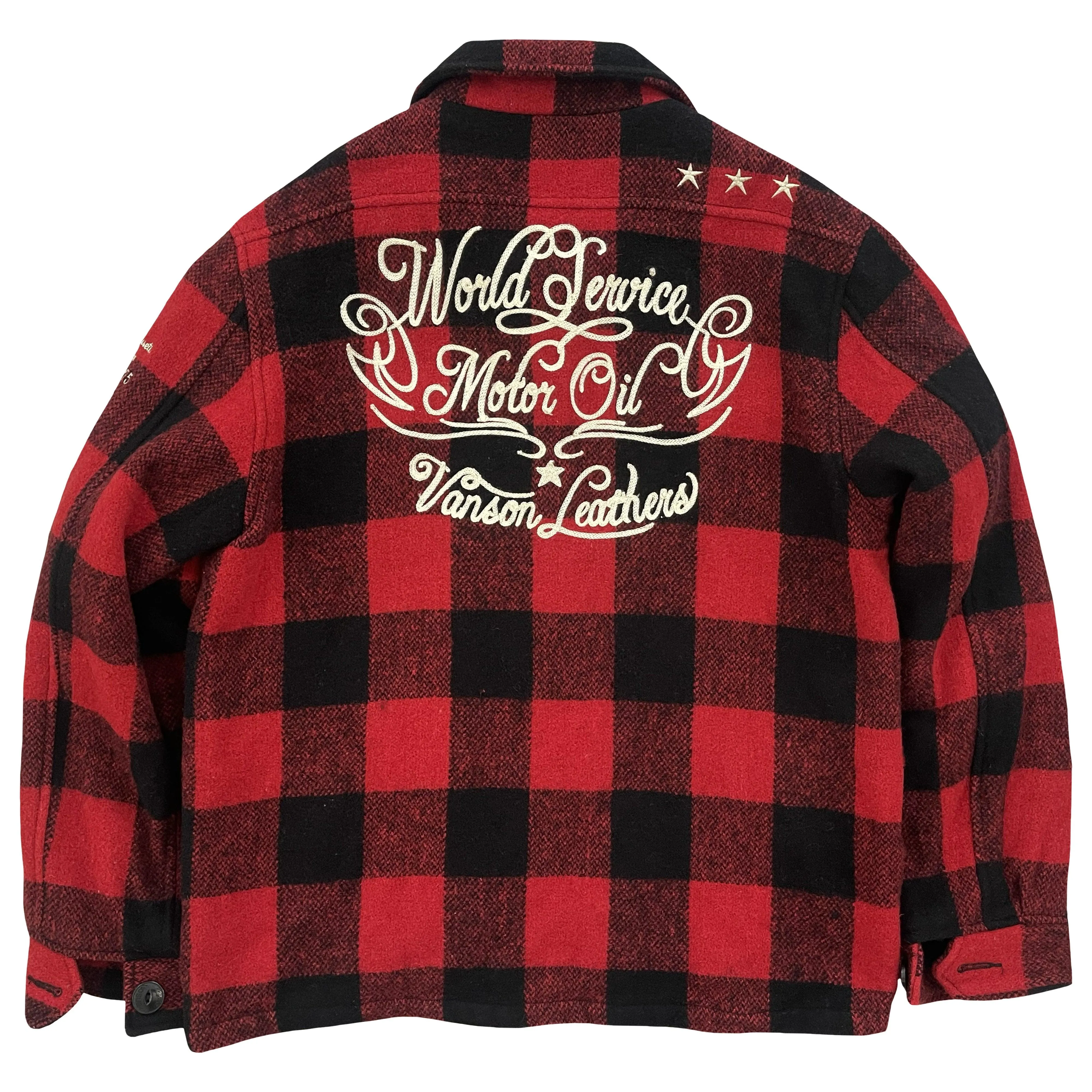 Vanson Leathers Buffalo Check Shirt Jacket - M/L