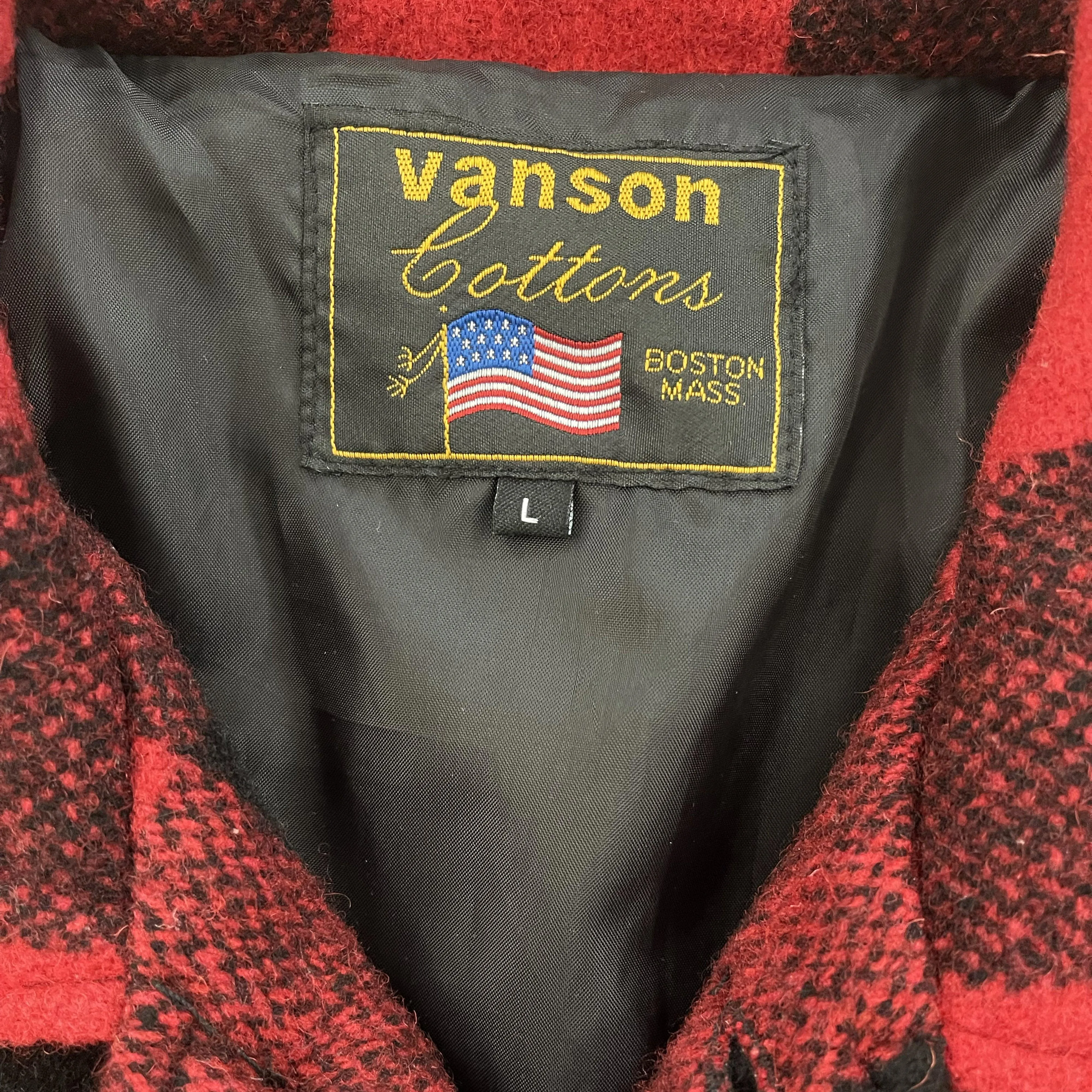 Vanson Leathers Buffalo Check Shirt Jacket - M/L