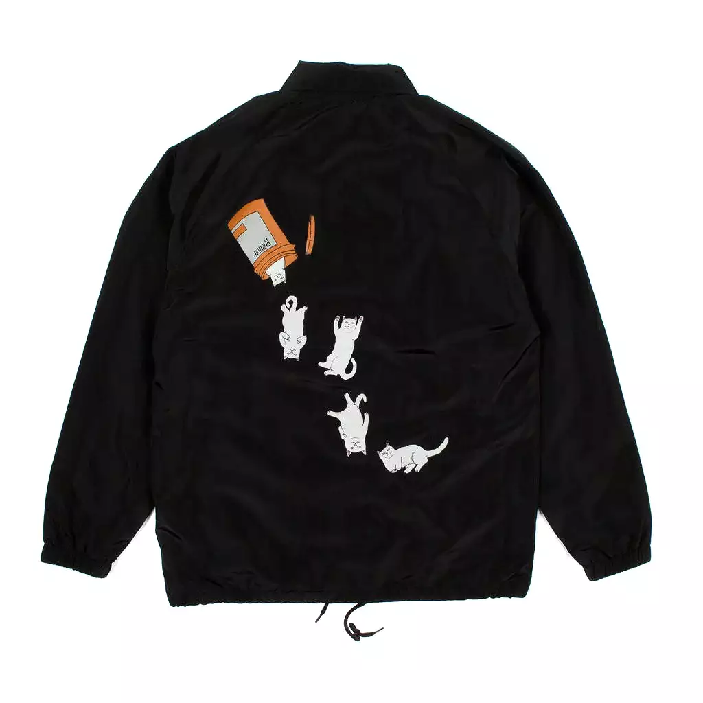 VESTE RIPNDIP NERMAL PILLS COACH JACKET BLACK