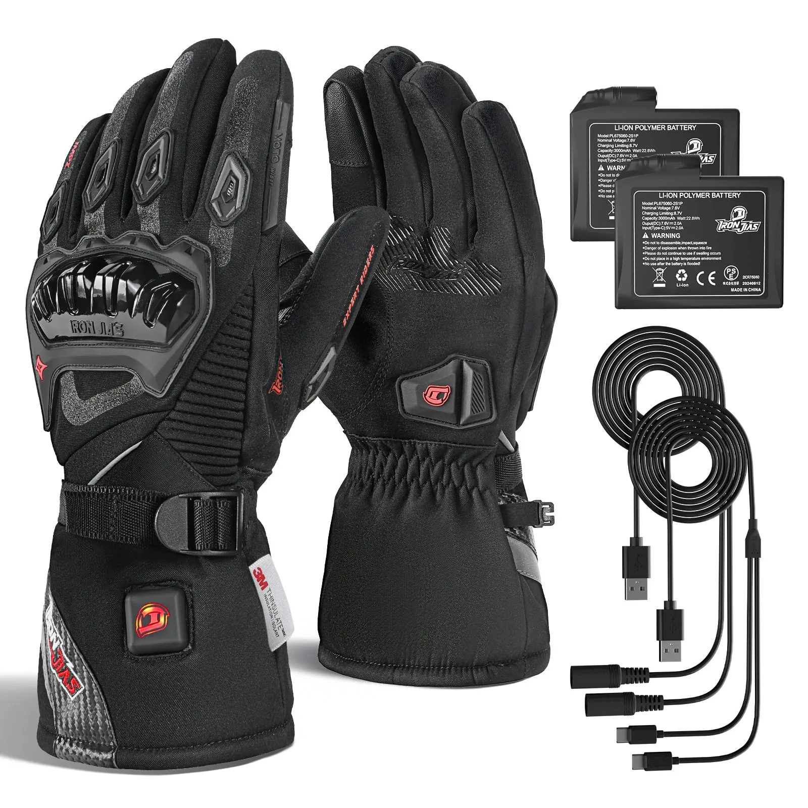 Waterproof Heated Motorcycle Gloves | AXE01H