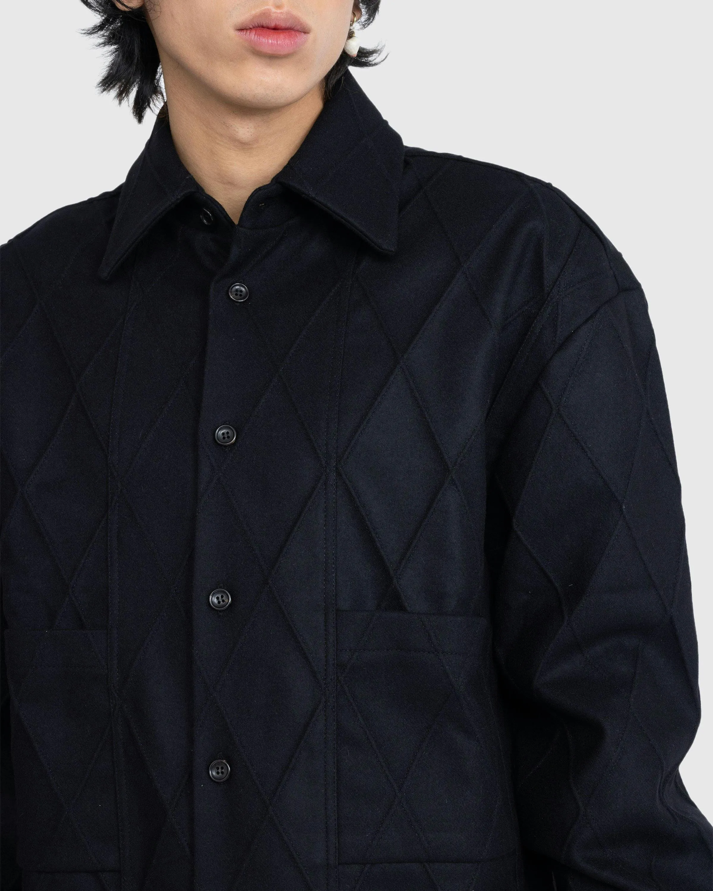 Winnie New York – Quilted Shirt Jacket Black | Highsnobiety Shop