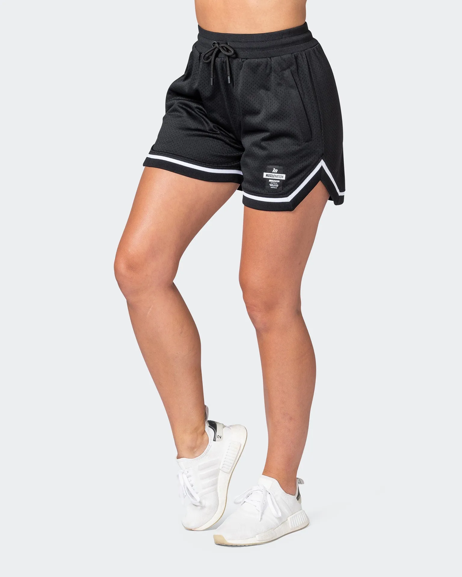 Womens Grand Slam Basketball Shorts - Black