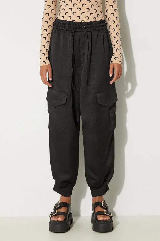 Y-3 joggers Cargo Pants Tech Seersucker black color smooth IR7100