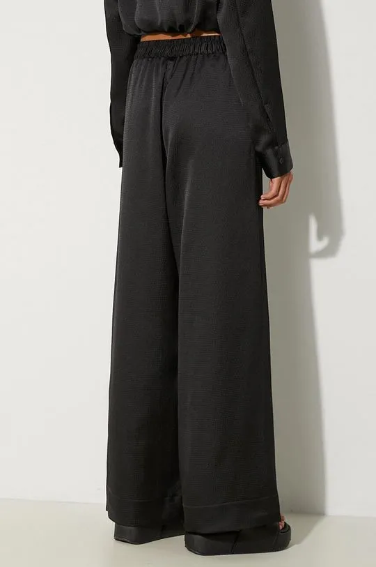 Y-3 trousers Pants Tech Seersucker women's black color IN4398