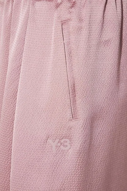 Y-3 trousers Pants Tech Seersucker women's pink color JE3434