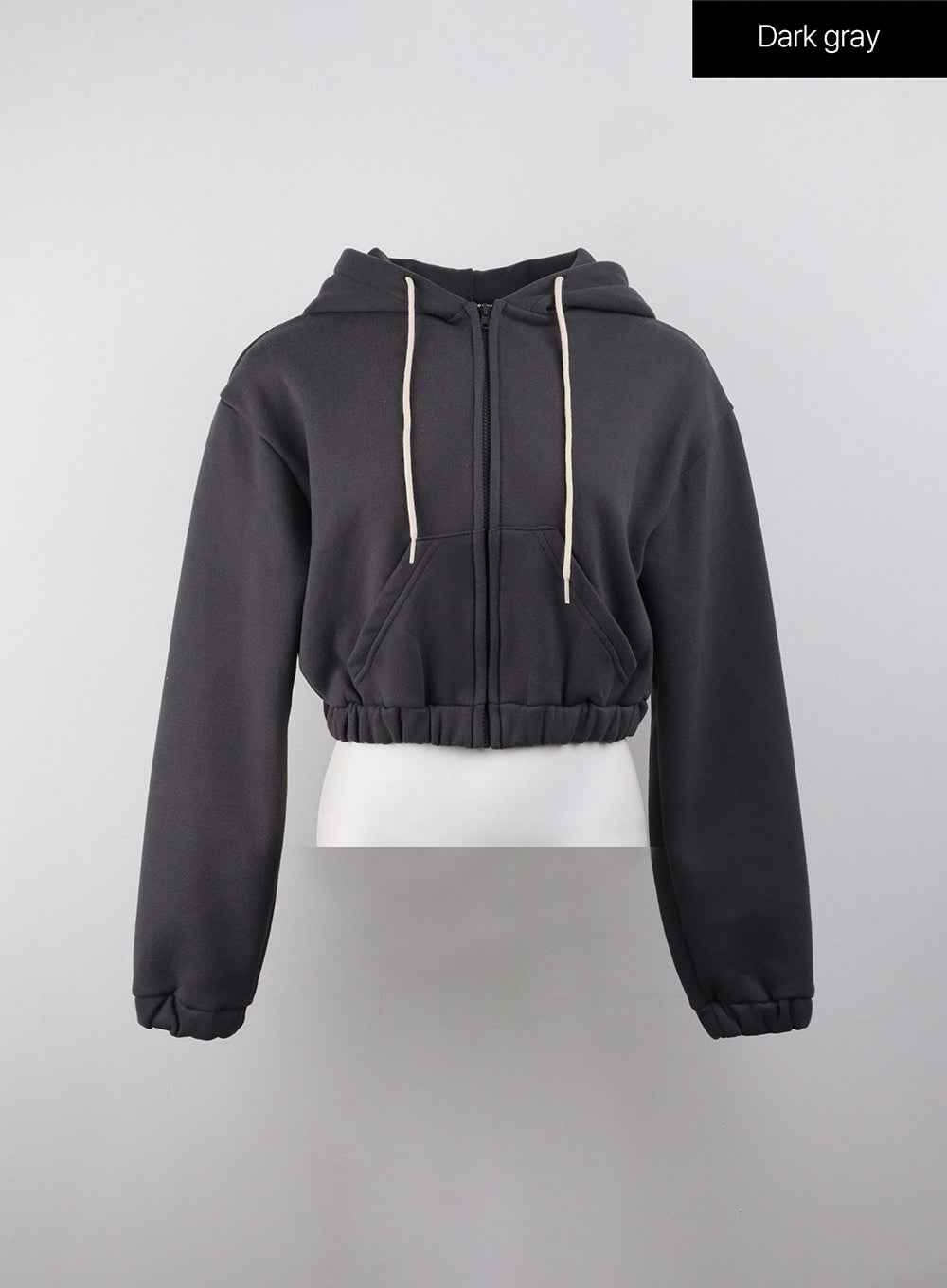 Zip-Up Crop Hoodie Jacket CJ409