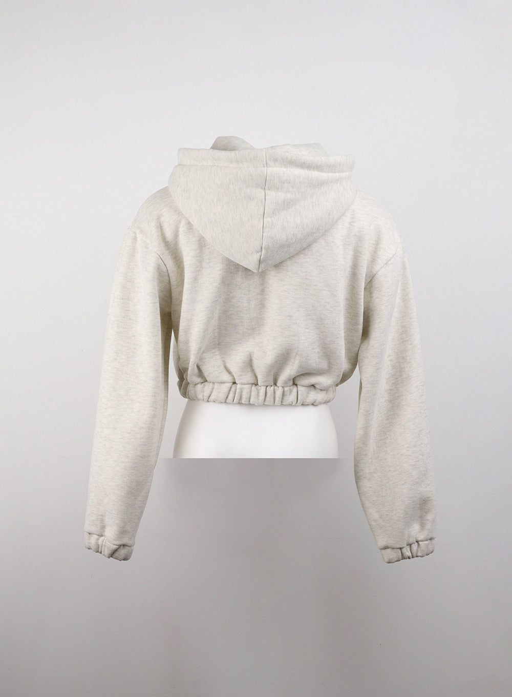 Zip-Up Crop Hoodie Jacket CJ409